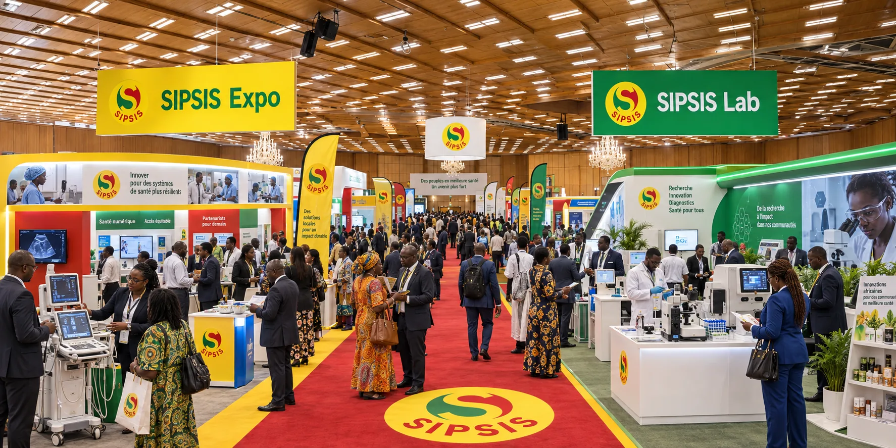 Stands de l'exposition professionnelle du SIPSIS